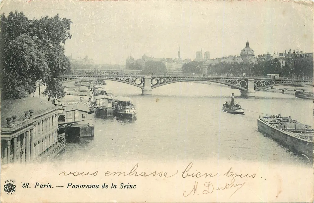 Paris — Panorama da Sena — M. Duthey - Frente