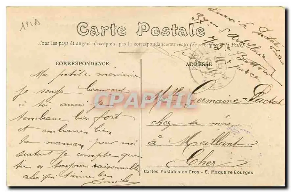 Bourges — Palast Jacques-Cœur — Ansicht vom Place Berry - Rückseite
