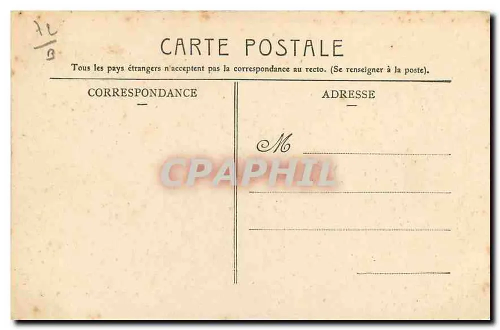 Zamek w Lude (Sarthe) — ogólny widok — G. Thilhault, wyd., La Flèche - Rewers