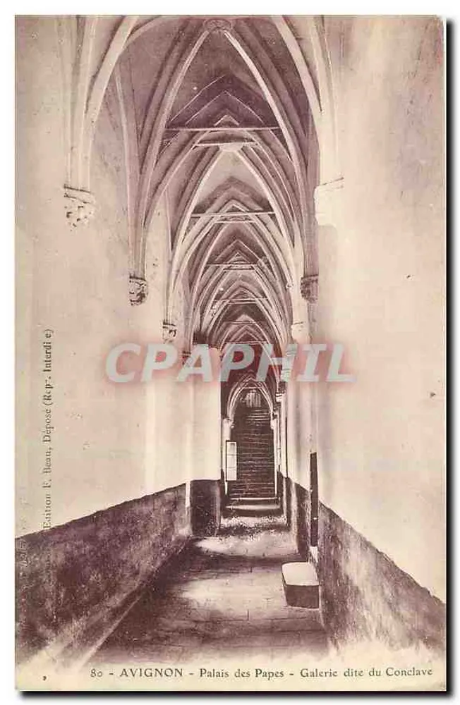 Avignon - Palais des Papes - Galerie dite du Conclave - Recto
