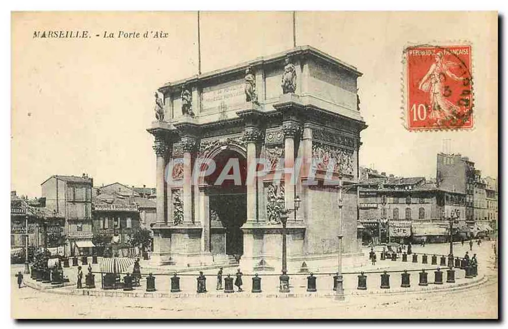 Marseille - A Porta de Aix — n° de série 13 - Frente