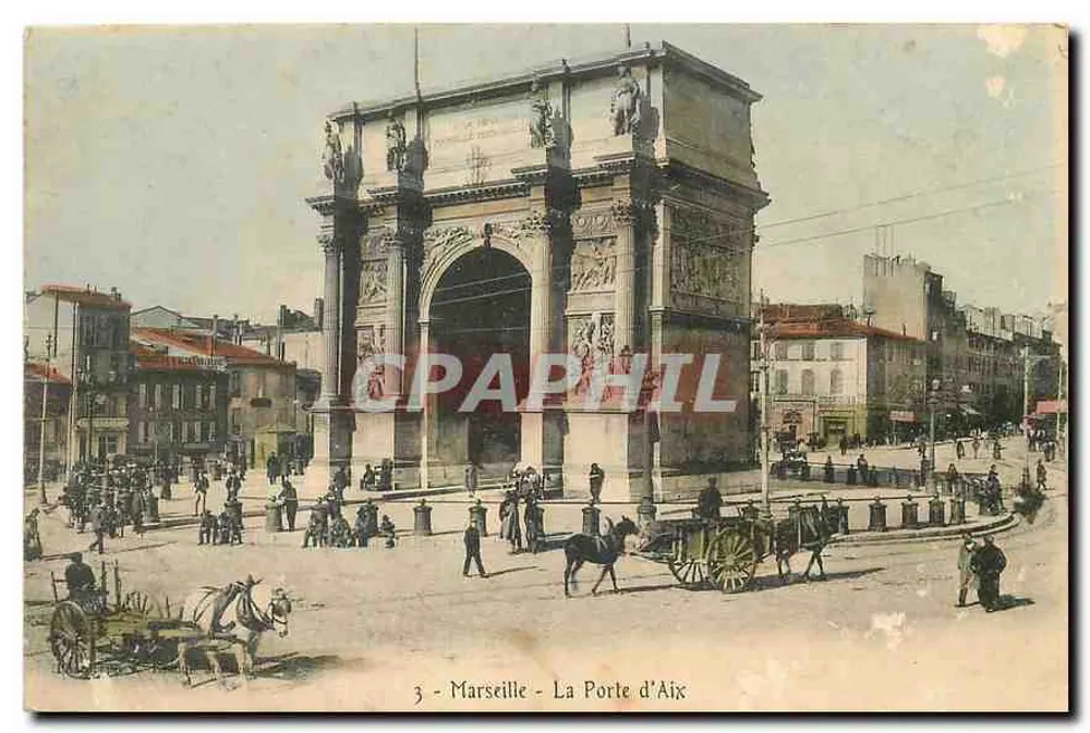 Marseille - A Porta de Aix — editor não visível, n° de série 3 - Frente