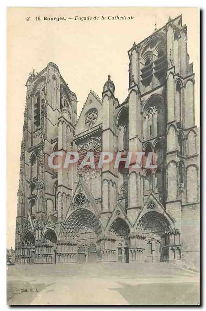 Bourges — Fachada da Catedral — Coll. R. L. - Frente