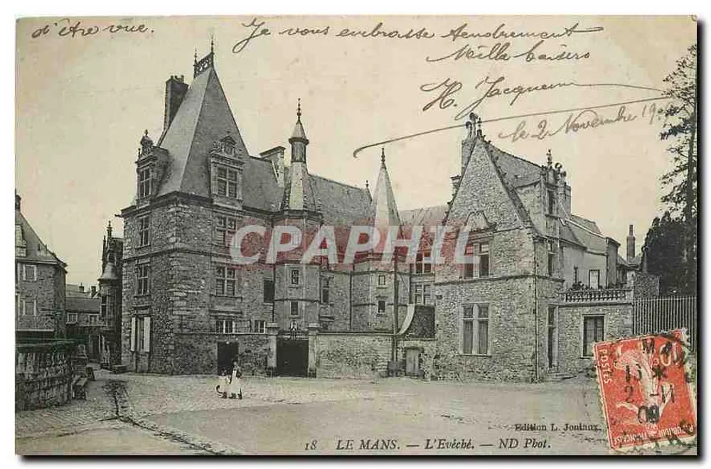O Palácio Episcopal em Le Mans — Edição L. Jonnaut, n°18 - Frente