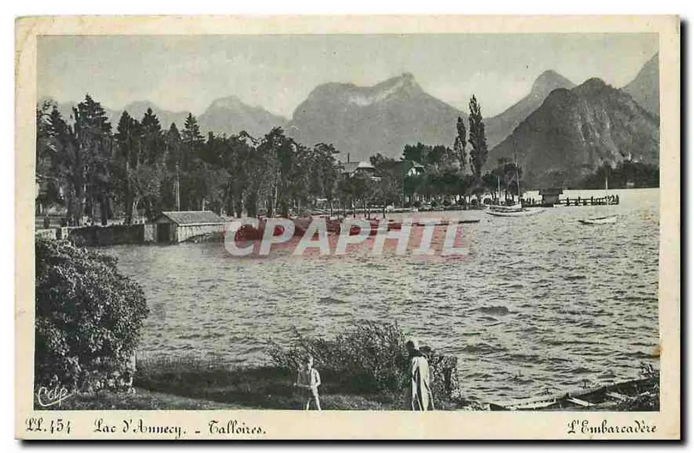 Lago de Annecy - Talloires — O Embarcadouro — Celp, LL.154 - Frente