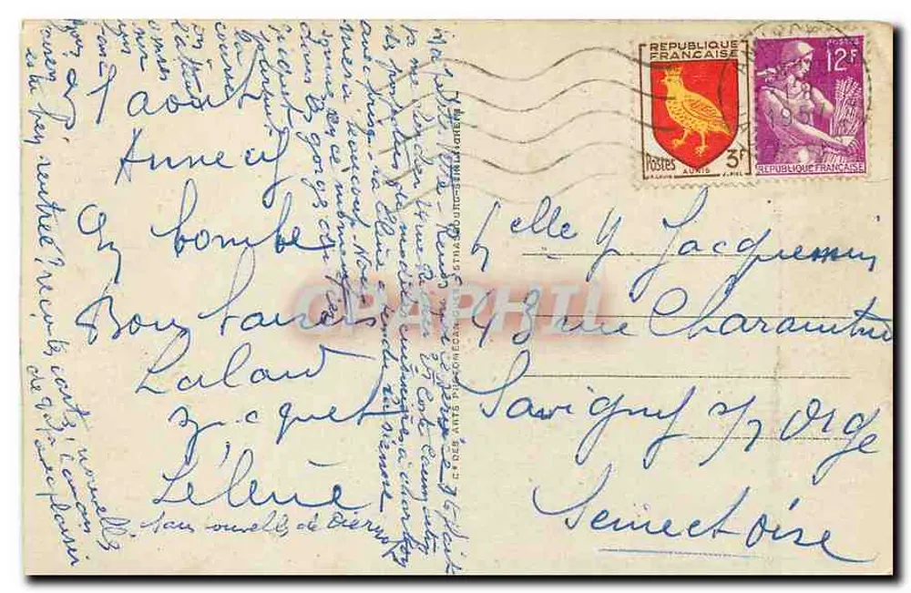 Lago de Annecy - Talloires — O Embarcadouro — Celp, LL.154 - Verso