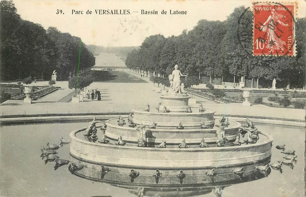 Park von VERSAILLES — Bassin de Latone — Edit. Manien, Versailles - Vorderseite