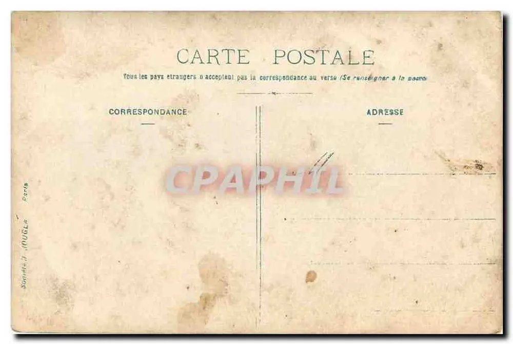 Familie im Freien — Verlag: S. MUGLÉ, Paris - Rückseite