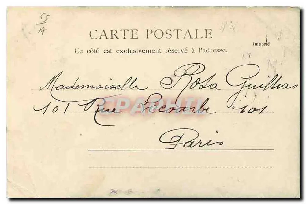 A Cascata de Lutour — Cauterets — R.&J.D. 11158,32 - Verso