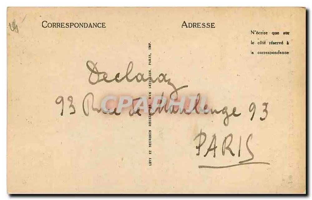 Clermont-Ferrand — A Casa dos Arquitetos — G. J. — n° 190 - Verso