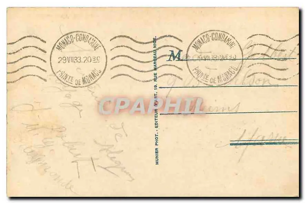 Monte Carlo — O Casino. R. M. — n° 204 - Verso
