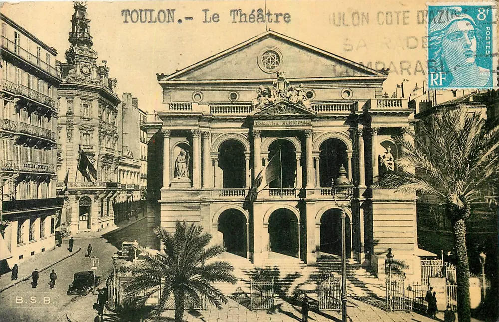 Toulon. - O Teatro Municipal — B.S.B. editor - Frente