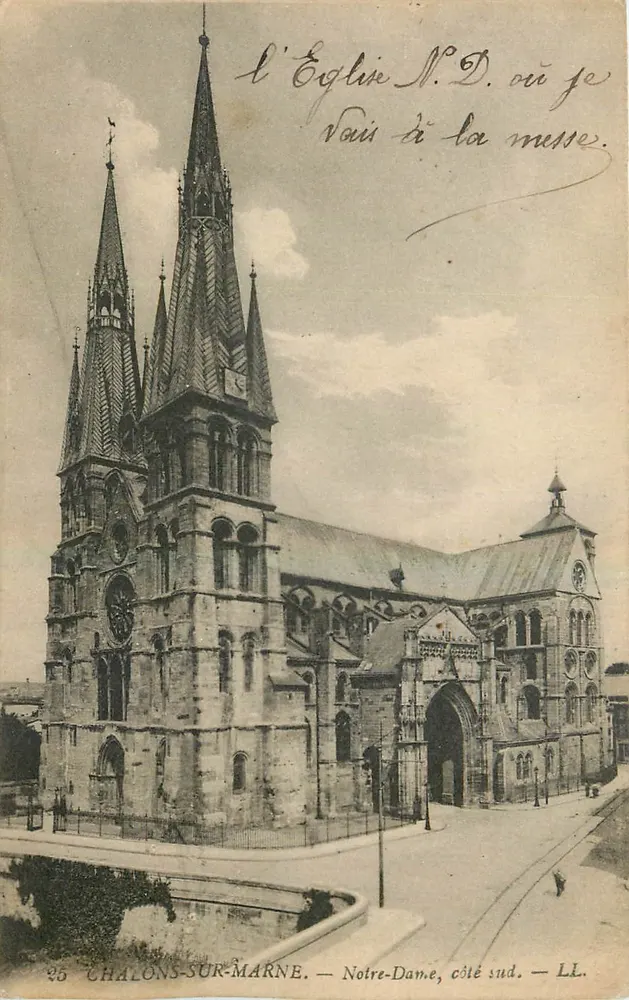 Châlons-sur-Marne — Chiesa di Notre-Dame, lato sud — LL. n°25 - Recto