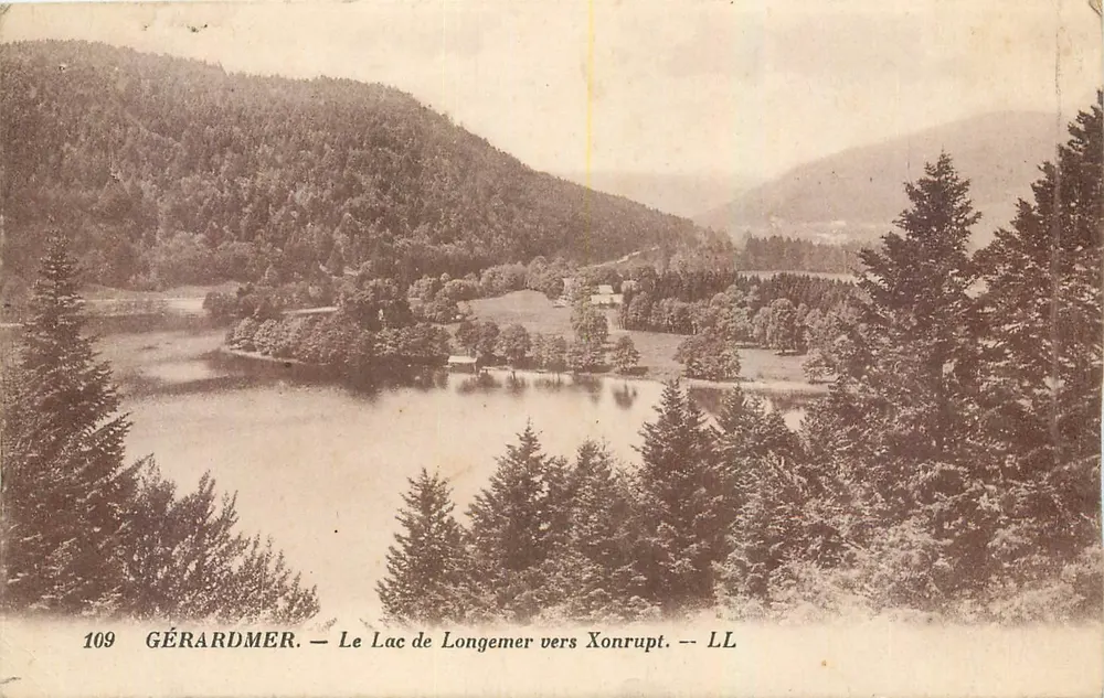 Gérardmer — O Lago de Longemer em direção a Xonrupt — LL, n°109 - Frente