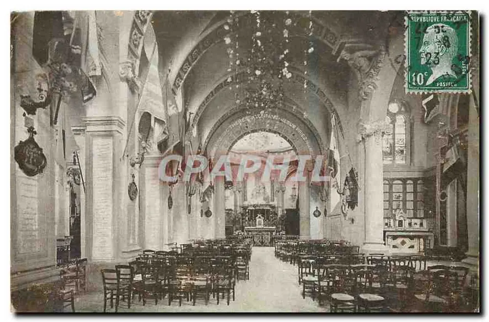 A Capela das Carmelitas de Lisieux — decorada para as festas do Triduum, Maio 1923 — editor não visível - Frente