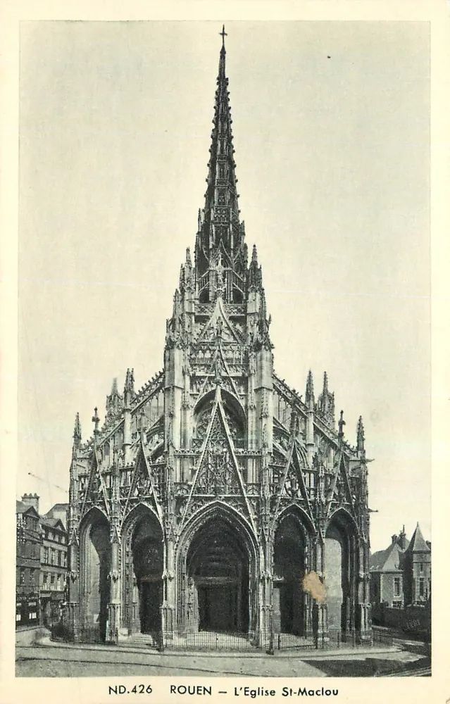 Rouen — A Igreja de São Maclou — ND.426 - Frente
