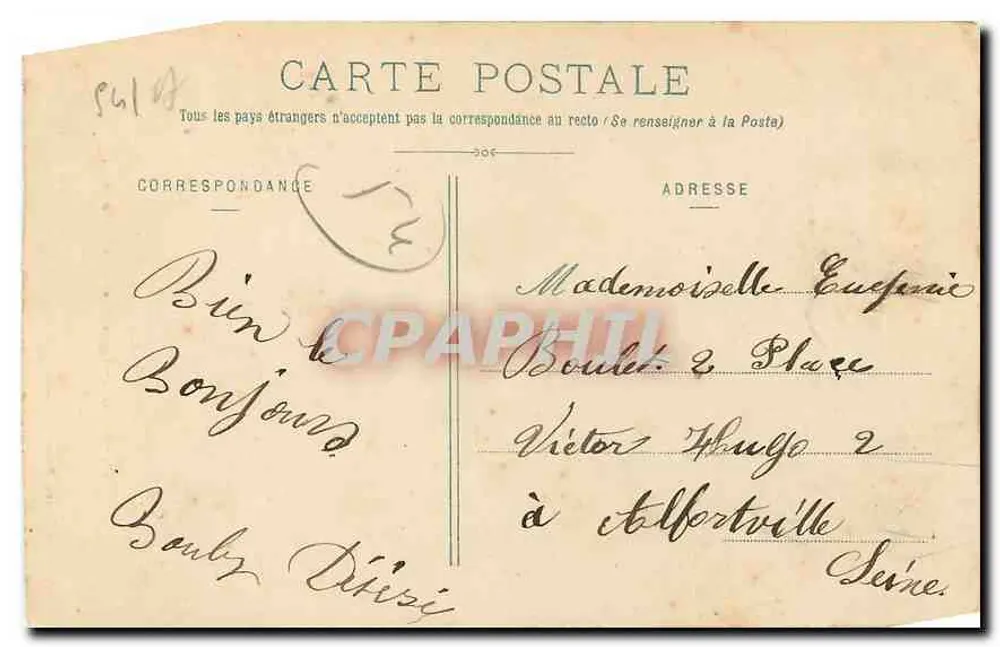 NANCY — Igreja de São Léon (1860-1877) — Imprensa Reunida, Nancé - Verso
