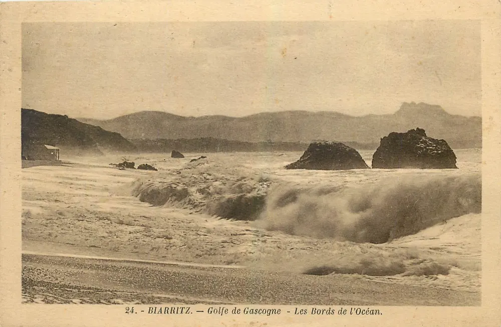 Biarritz — Golfo da Gascogne — As Margens do Oceano — Foto Pardeilhan - Frente