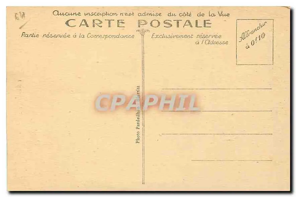 Biarritz — Golfo da Gascogne — As Margens do Oceano — Foto Pardeilhan - Verso