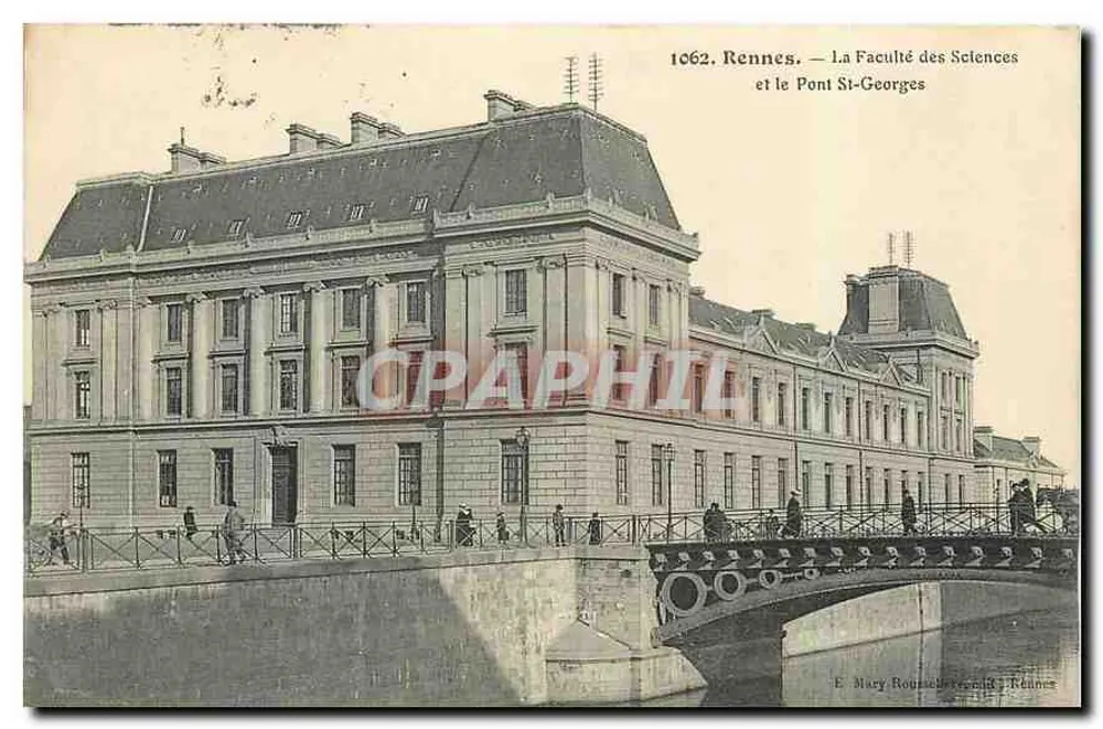 Rennes — A Faculdade de Ciências e o Ponte St-Georges — E. Mary, Rennes - Frente