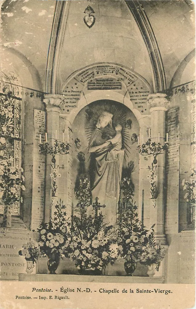 Pontoise — Kirche N.-D. — Kapelle der Heiligen Jungfrau — Imp. E. Rigault - Vorderseite