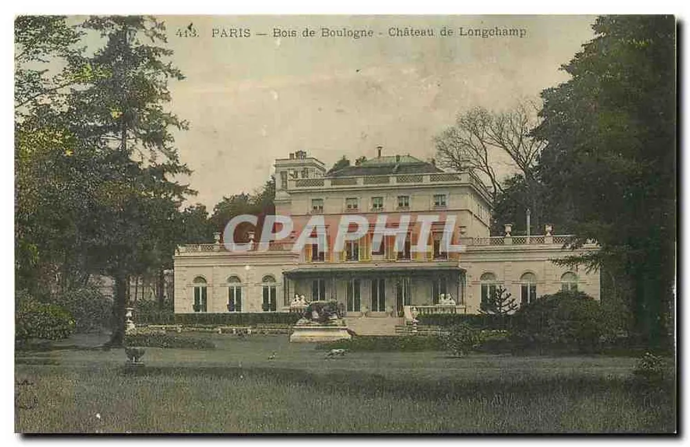 Paris — Bois de Boulogne — Château de Longchamp — n° 413 - Recto