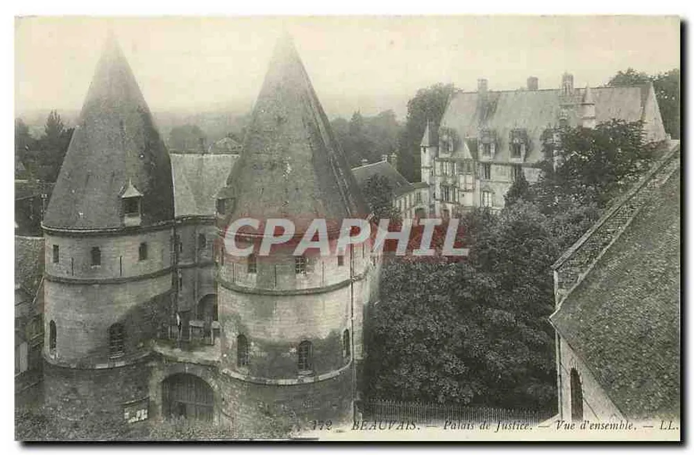 Beauvais — Palácio de Justiça — Visão geral — LL. - Frente