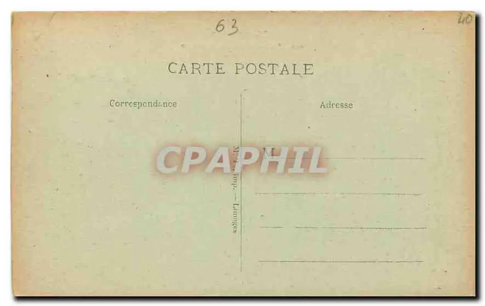 Auvergne — Roches Tuilière und Sanadoire — Auvergne, Nr. 336 - Rückseite