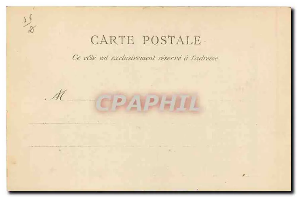 Cauterets — Chute supérieure du Pont d'Espagne — D. T., Editeur, Lourdes - Verso