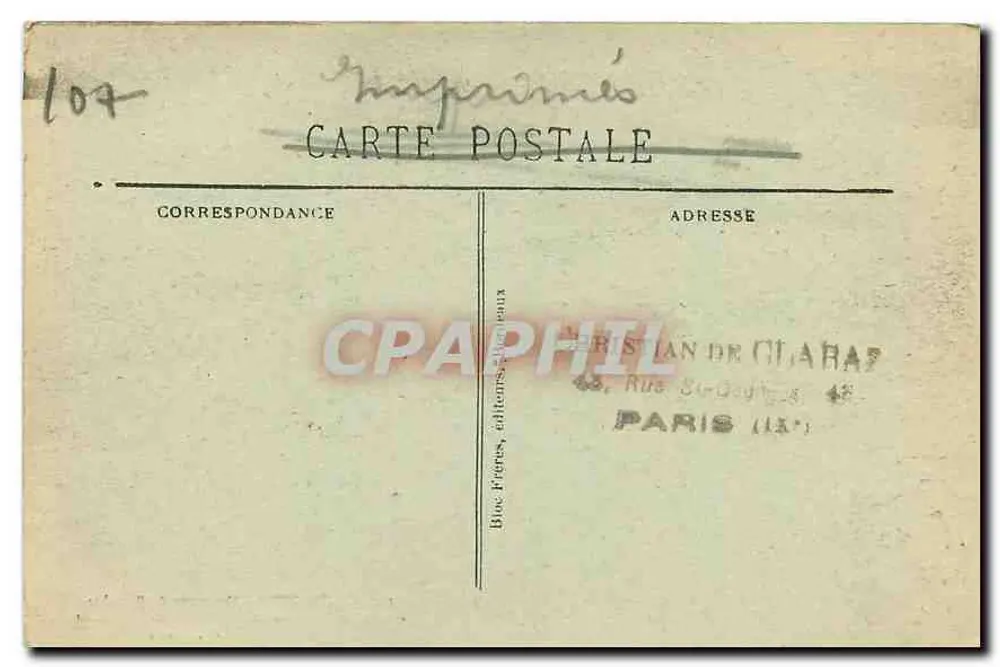 Cauterets — Vue prise du Pégüère, la Vallée de Gaule, le Massif du Vignemale — BR-3104 - Verso