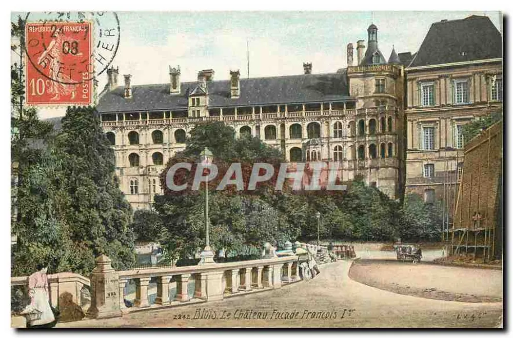 Blâis. Le Château. Façade française Ière — éditeur L. V. X. CIP, n° 2342 - Recto