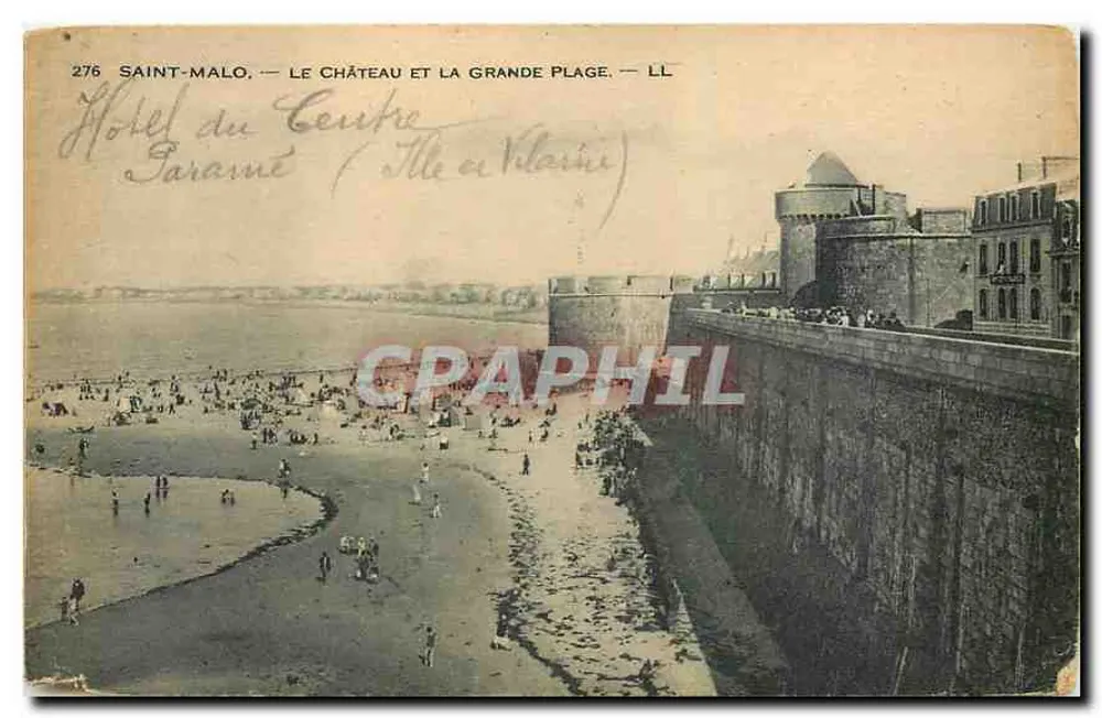 Saint-Malo — Der Schloss und die Grande Plage — LL - Vorderseite