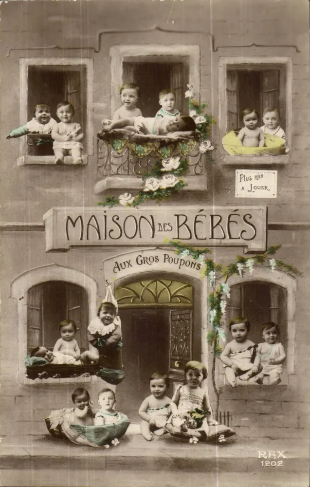 Maison des Bébés — Aux Gros Poupons — REX 1202 - Recto