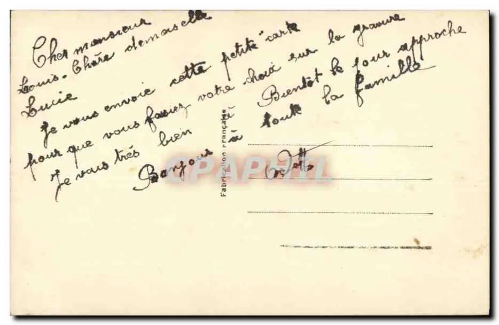 Maison des Bébés — Aux Gros Poupons — REX 1202 - Verso