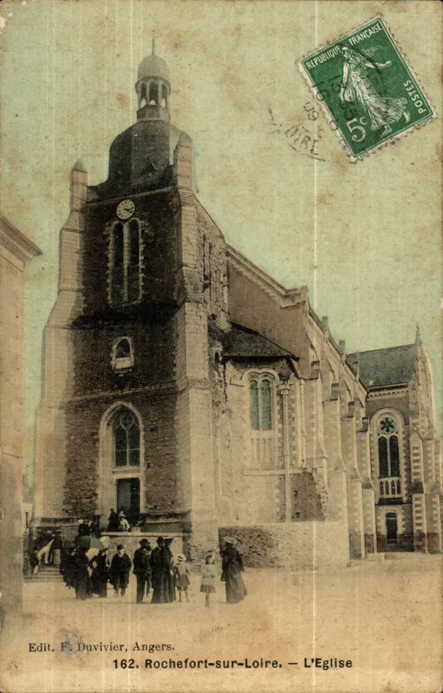 Rochefort-sur-Loire — De Kerk — Edit. F. Duivivier, Angers, n°162 - Voorkant