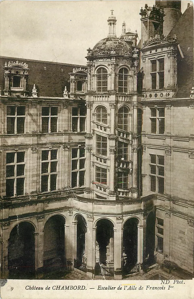Schloss CHAMBORD — Treppen der Flügel von François Ier — ND Fotografie - Vorderseite