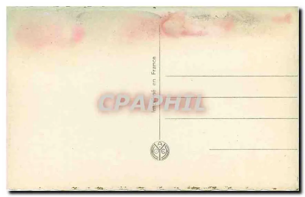 Pays de Rêve — couple amoureux sous fleurs et papillons — éditeur RAP NOJER n°3056 - Verso
