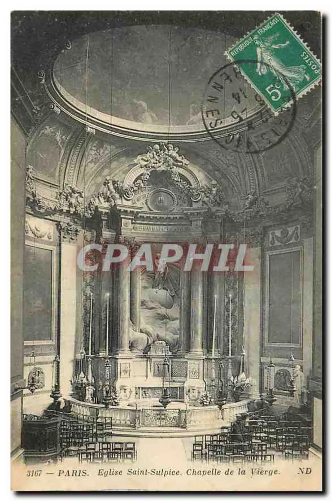 Paris. Église Saint-Sulpice. Chapelle de la Vierge — CPHAPHIL 3107 - Recto