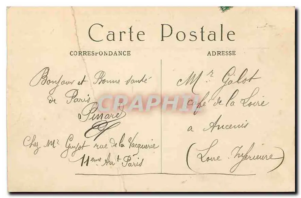 Paris — Grand Palais dos Campos Elísios — Construído por Deglanc, Louvet e Thomas para a Exposição de 1900 — M. J. — n° 517 - Verso