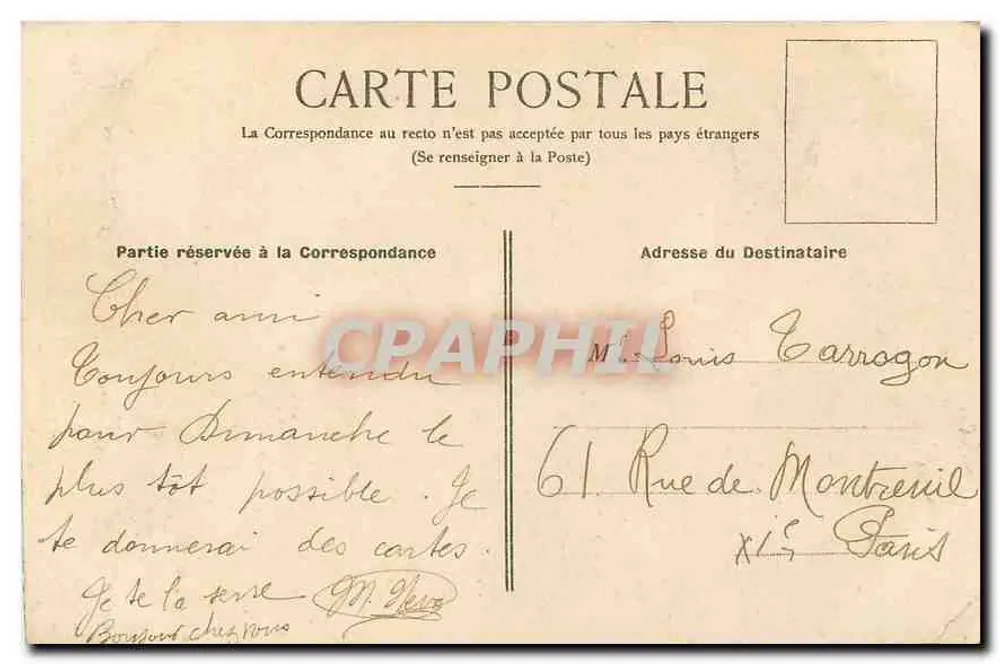 Paris XIXe — Buttes-Chaumont — O Ponte de Tijolo - Verso