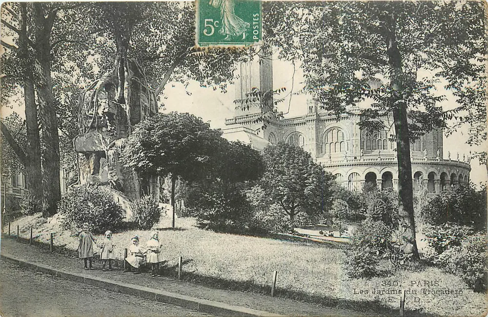 Jardins do Trocadéro — Paris — E. D. n° 340 - Frente