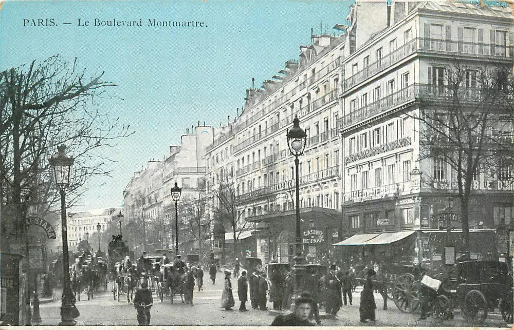 PARIS — O Boulevard Montmartre — PARISIAN - Frente
