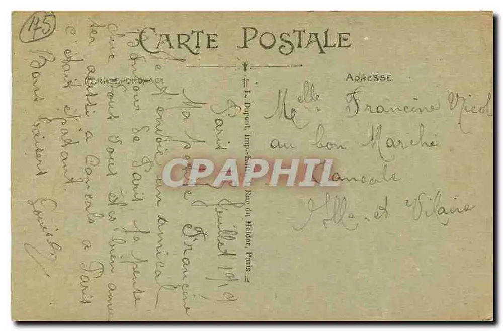 PARIS — O Grand Palais — L. D. - Verso