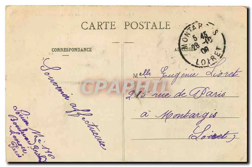 Paris - A Praça da Concórdia — editor desconhecido, n° 64 - Verso