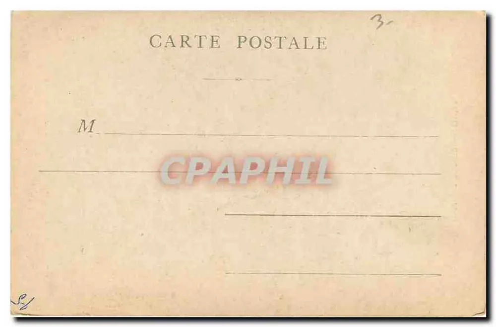 PARIS — Claude Bernard — estátua diante de um edifício - Verso