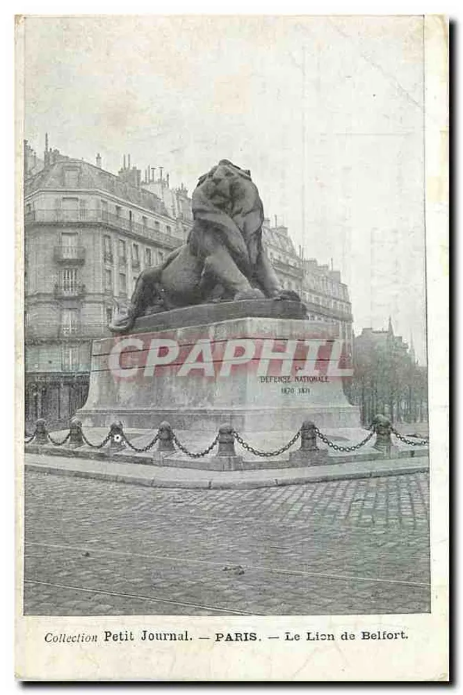 Paris — Le Lion de Belfort — Collection Petit Journal - Recto