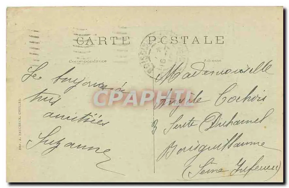 PARIS — O Pequeno Palácio dos Campos-Élisée — L.D. - Verso