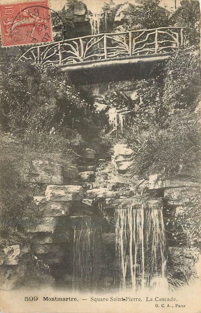 Montmartre — Praça São Pedro, A Cascata — G. C. A., Paris - Frente