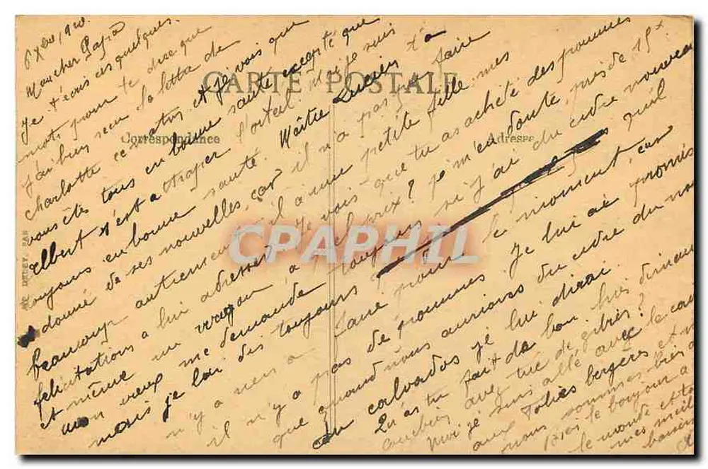 Place de la Bastille — Colonne de Juillet — éditeur B.D. n°4092 - Verso