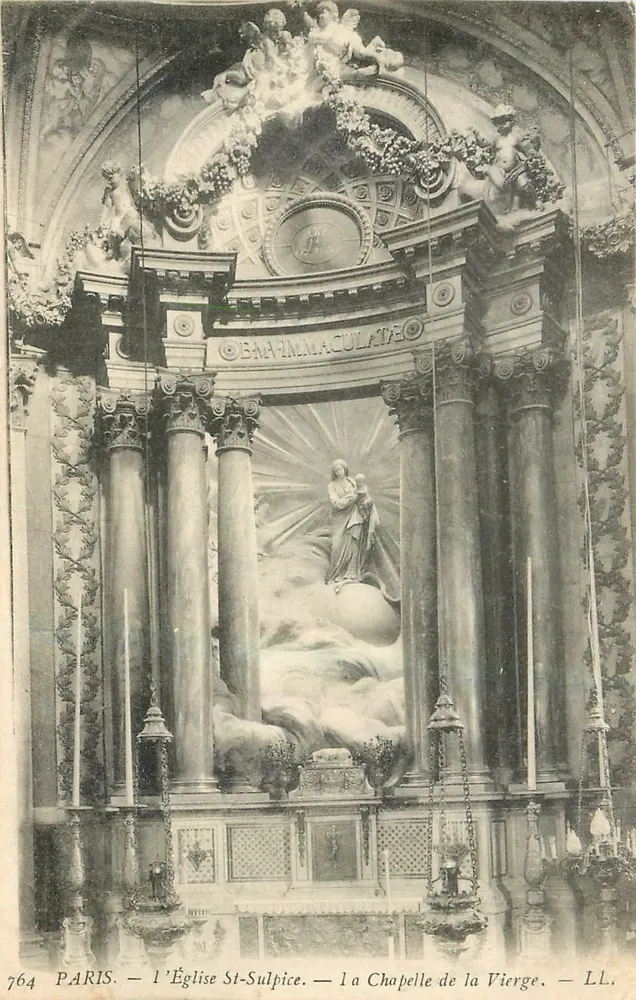 Paris — L'Église St-Sulpice — La Chapelle de la Vierge — LL. — n°764 - Recto